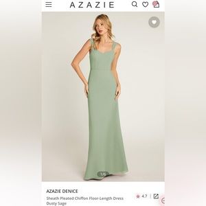Azazie Dusty Sage Dress